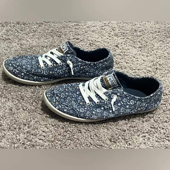Skechers Women's Bobs B Cute Sneaker Blue Kittens - Picture 5 of 9